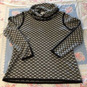Calvin Klein Black and White Patterned Sweater